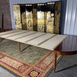 Louis Philippe half-moon dining table with 8 extensions 430 cm