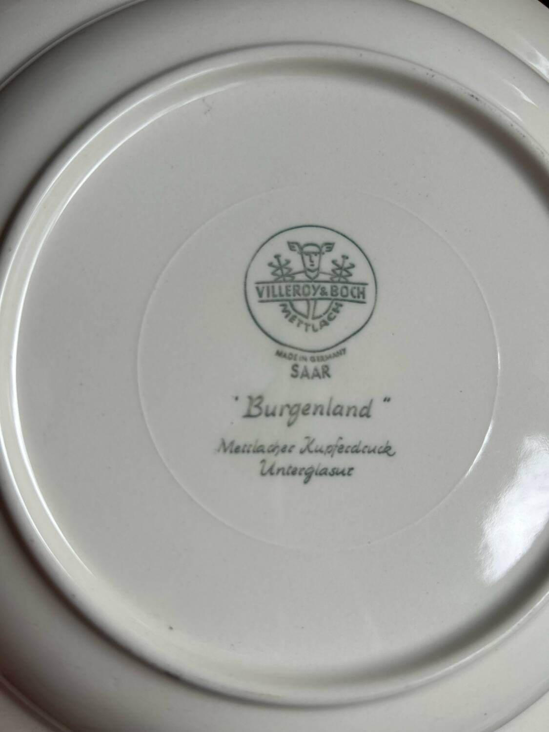 Série de 12 assiettes creuses Burgerland Villeroybet Boch