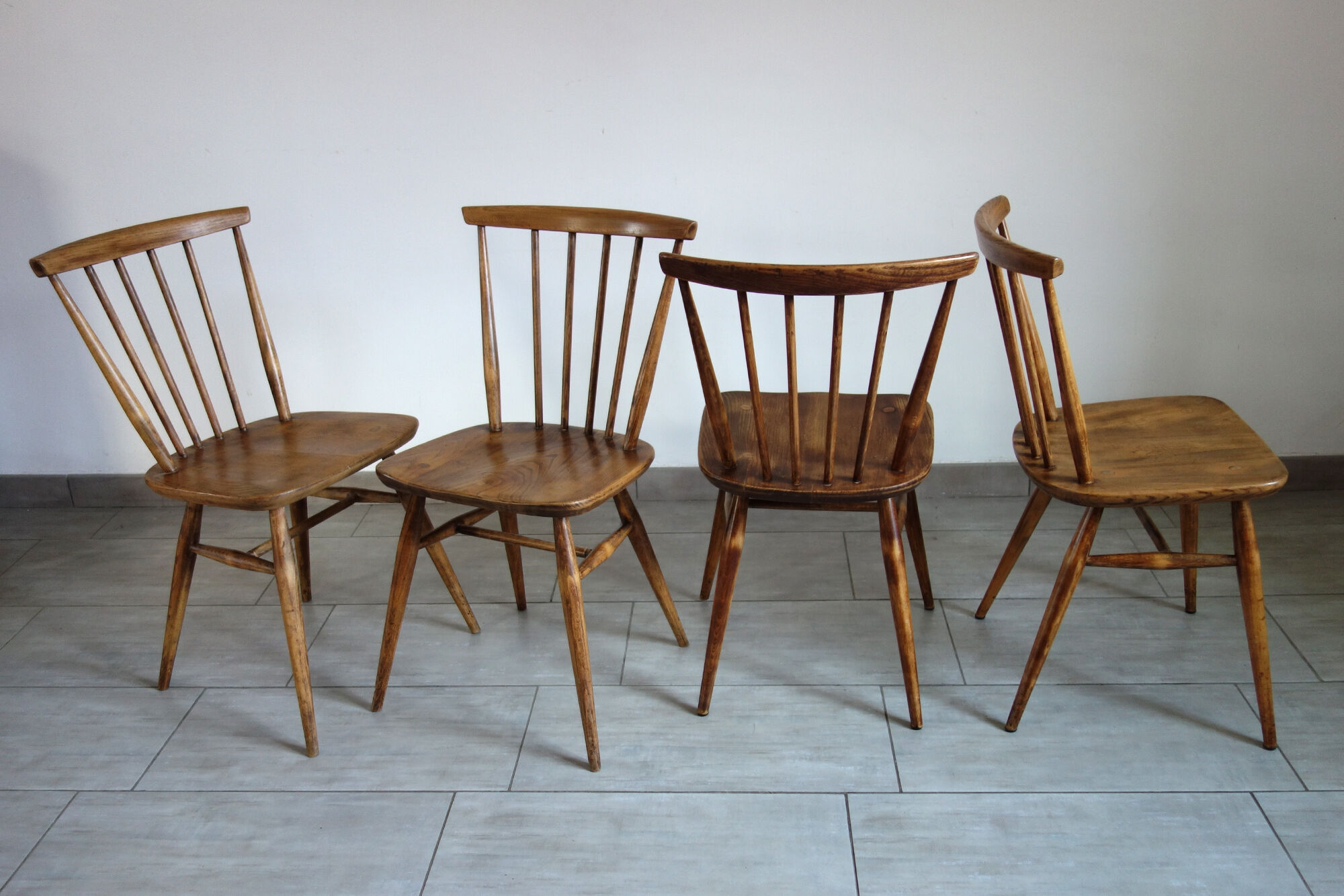4 Bow Top lounge chairs for Ercol, 60s