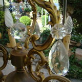 Lustre st Louis XV bronze et cristal ancien