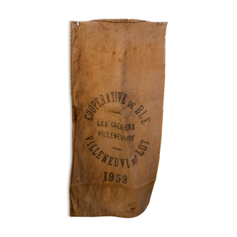 Sac en toile de jute 1959