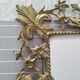 Vintage old bronze mirror