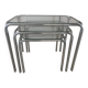 chrome nesting tables from the 1970s