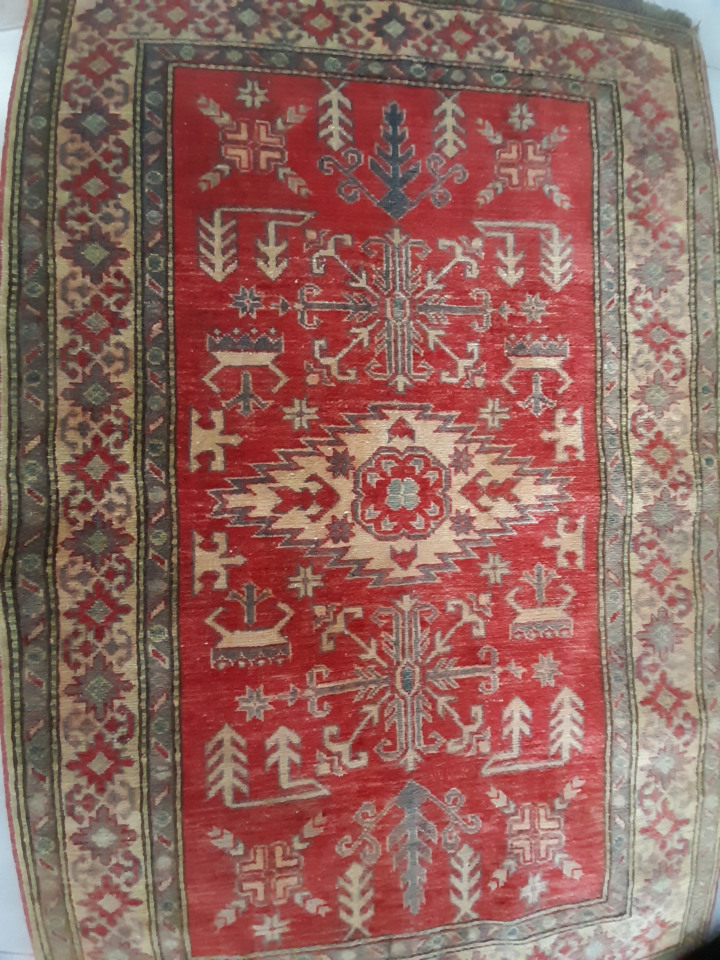 Handmade oriental carpet 110x168 cm