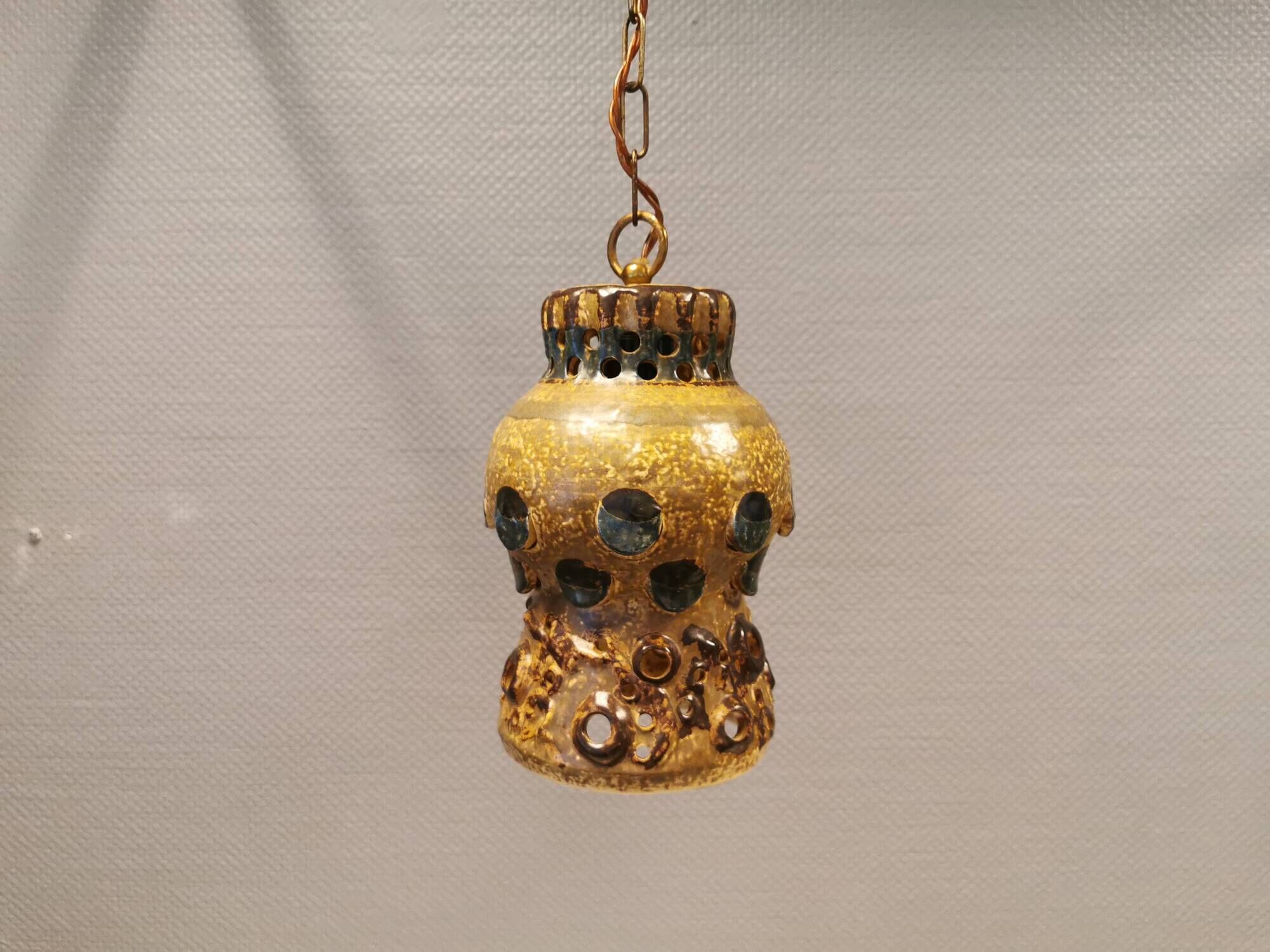 hanging lamp, probably designed by Jette Hellerøe for Axella Denmark, 1960s. But it is not stamped.