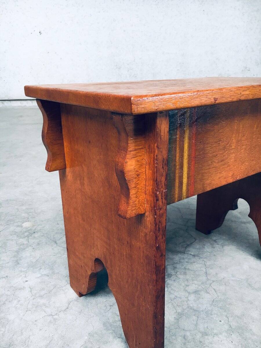 Amsterdam School Side Table, Netherlands, 1920s