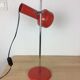 Stralux red metal desk lamp 1960