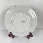 Set of 6 dessert plates model "Carnation", KG Lunéville, ironstone, 19th century.