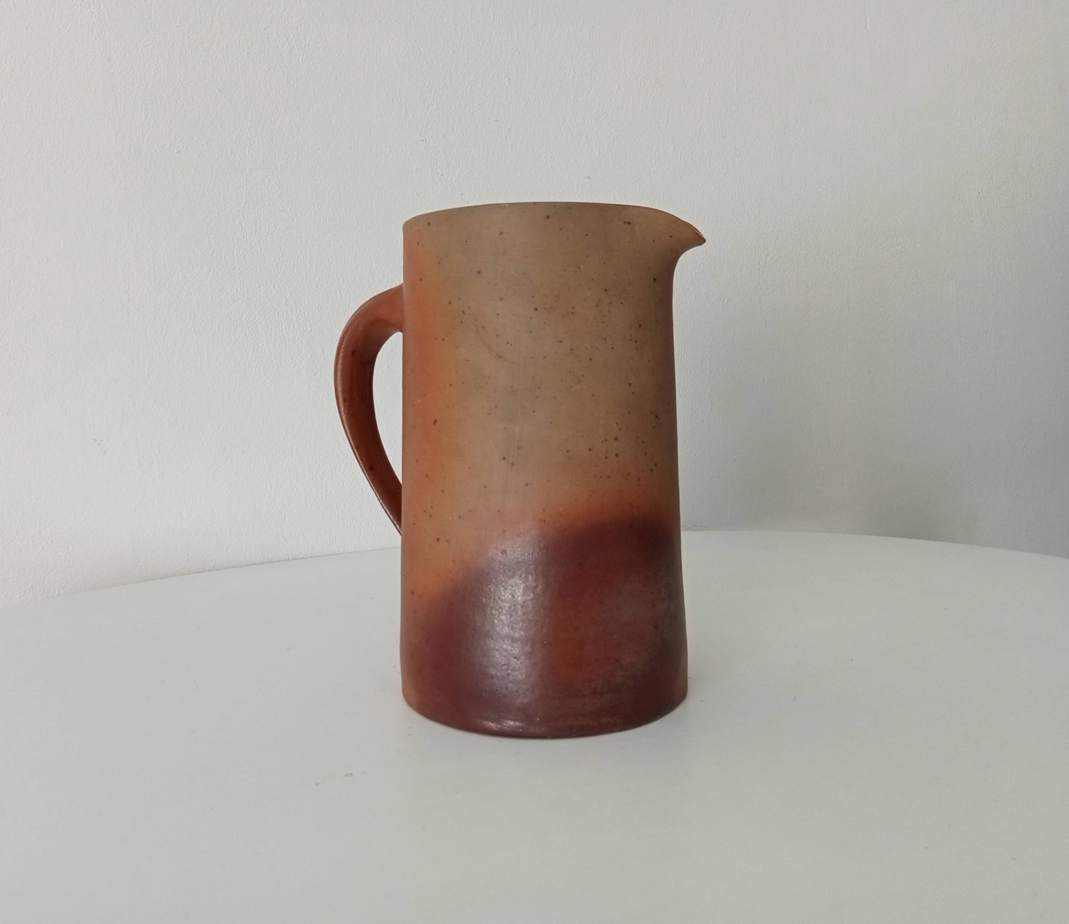 Antique stoneware pitcher