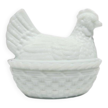 Bonbonnière polonaise de la verrerie de Ząbkowice, Pologne, années 1950.