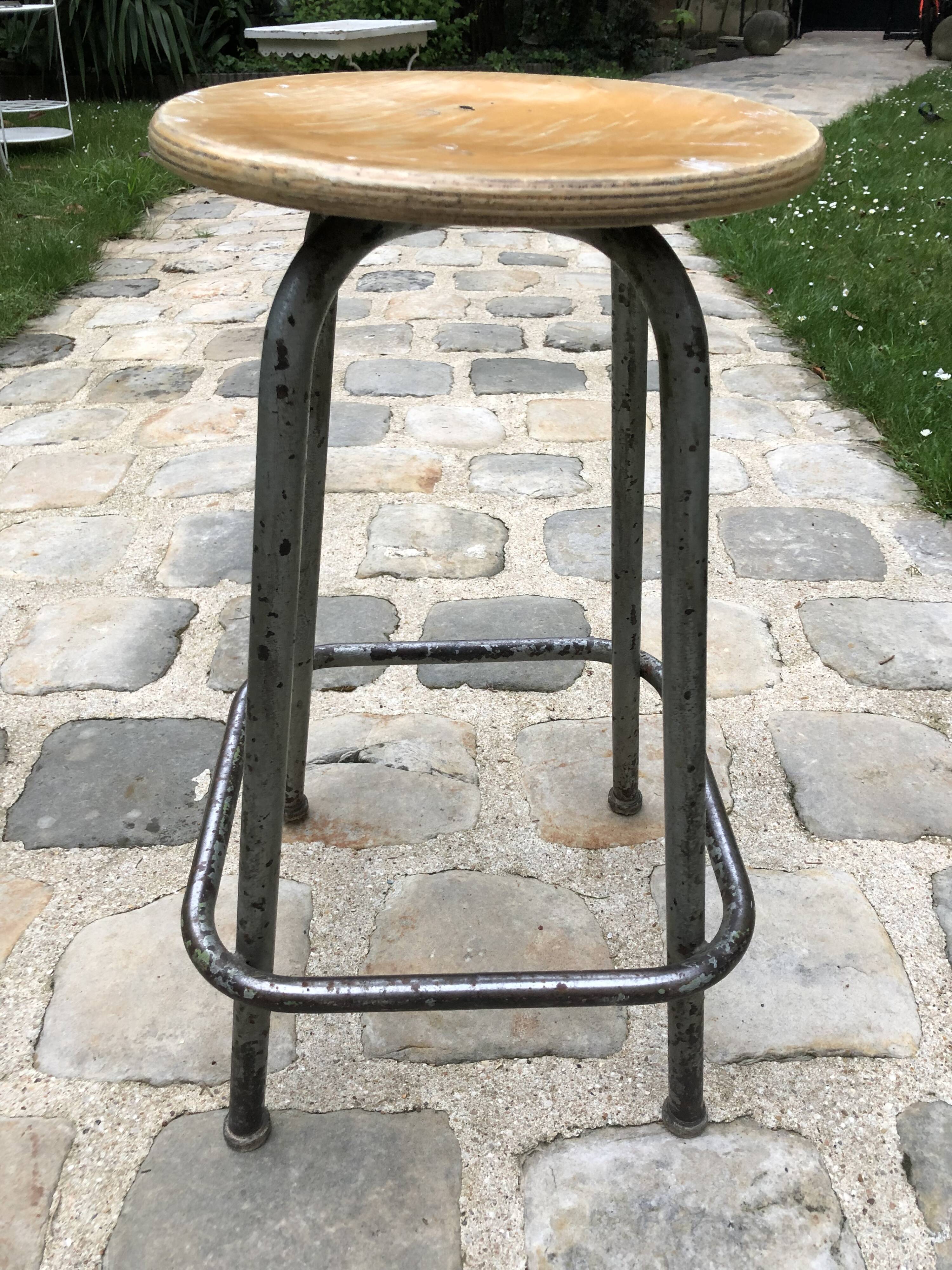 Vintage workshop stool