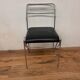 Three chrome and skai chairs from the 70s