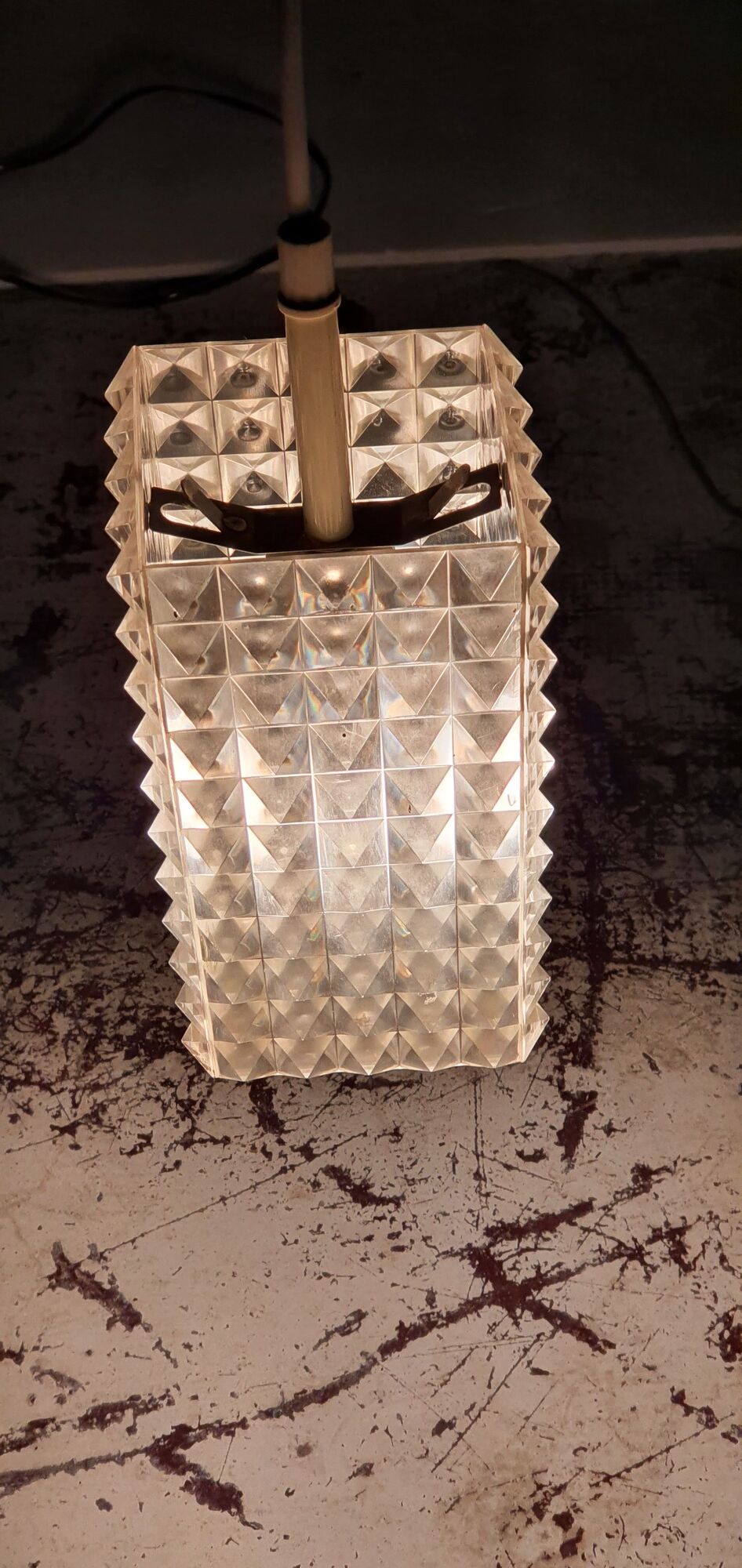 Diamond ceiling lamp design Aloys Gangkofner edition Erco
