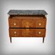 Commode sauteuse en marqueterie, style Louis XVI – milieu XXe