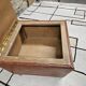 Ottoman chest pouf 1960 leather on vintage casters