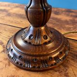 Carved wooden lamp from the 70s