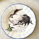 Service de table assiettes et plats Gien modèle grands oiseaux