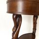 Empire style swan neck and lion paw pedestal table
