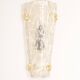 Set of 3 large angular wall sconces in Murano glass by Hillebrand, Germany, 1960s.