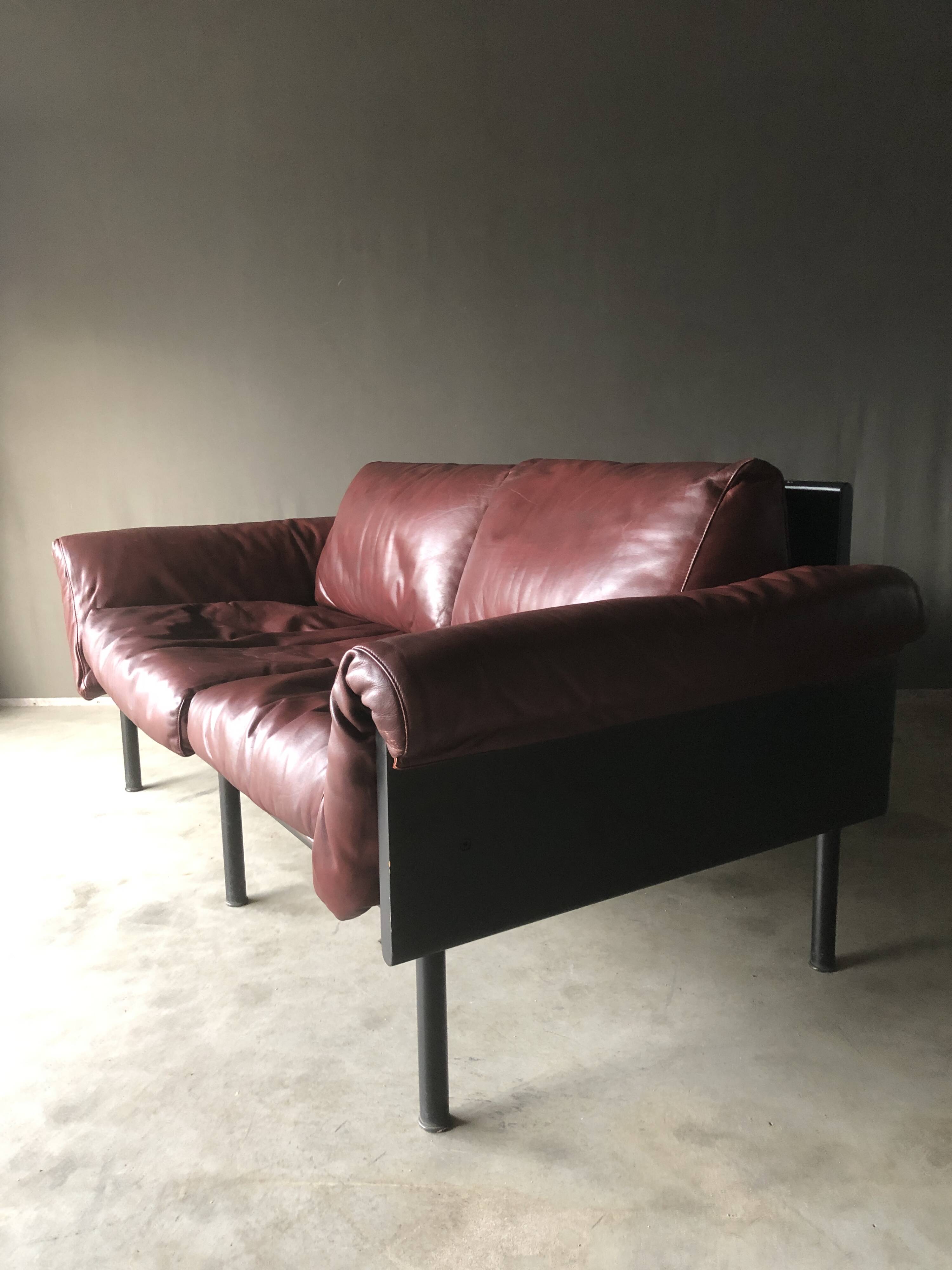 2-seater 'ateljee' sofa by yrjö kukkapuro for haimi finland, 1960s
