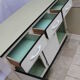 Low kitchen furniture formica ivory color