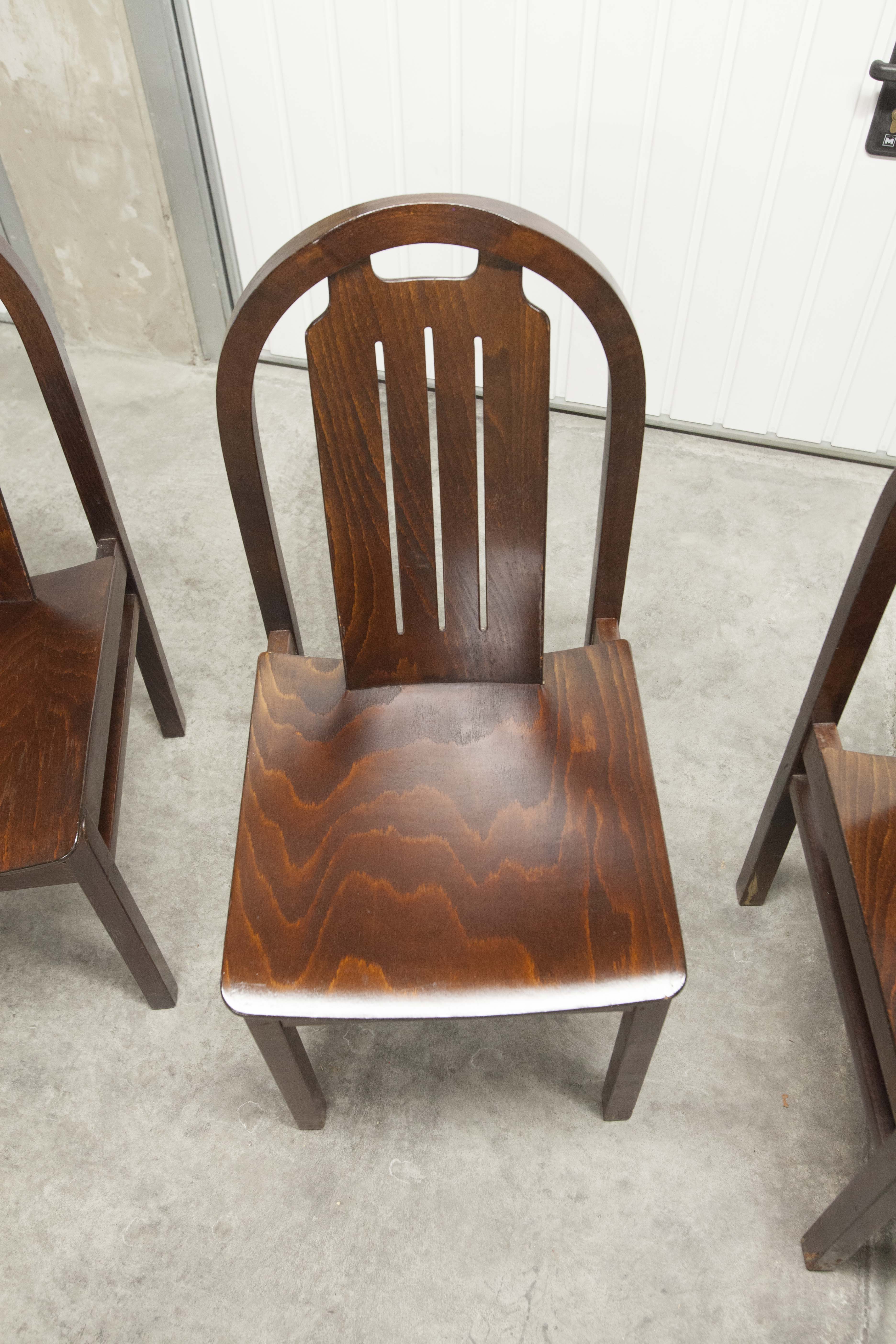 Lot of 4 chairs Baumann model "Argos"