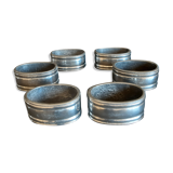 Set of 6 towels rings