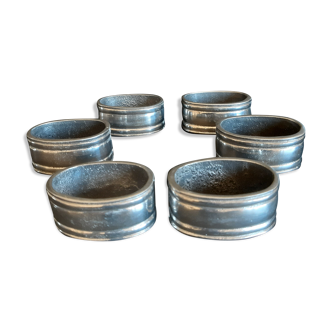 Set of 6 towels rings