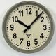 Industrial factory wall clock from Pragotron 1950s