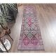 Vintage Turkish Hand-Knotted Hallway Runner  71x313