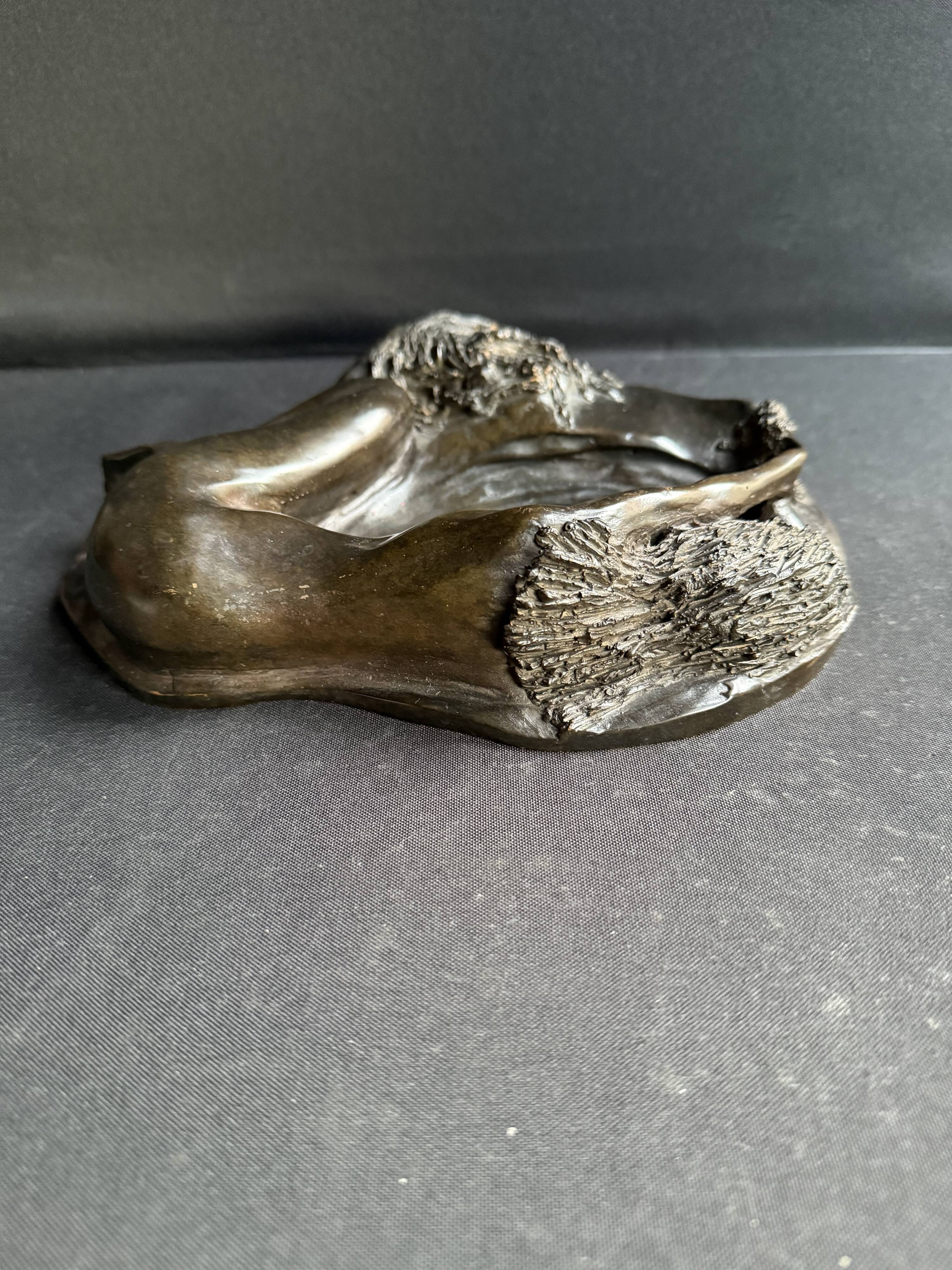 Patinated bronze sculpture – Valérie Fageot – 2007 Bimaris 2/7