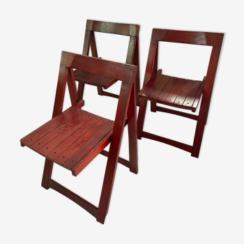 Set of 3 folding chairs