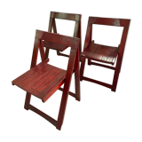 Set of 3 folding chairs
