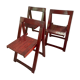 Lot de 3 chaises pliantes