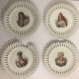4 openwork plates in Saxony Porcelain