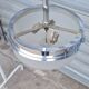 Czechoslovakian frosted glass pendant light