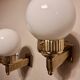 Pair of Astoria brass wall lights by Josef Hoffmann, WOKA Vienna re-edition