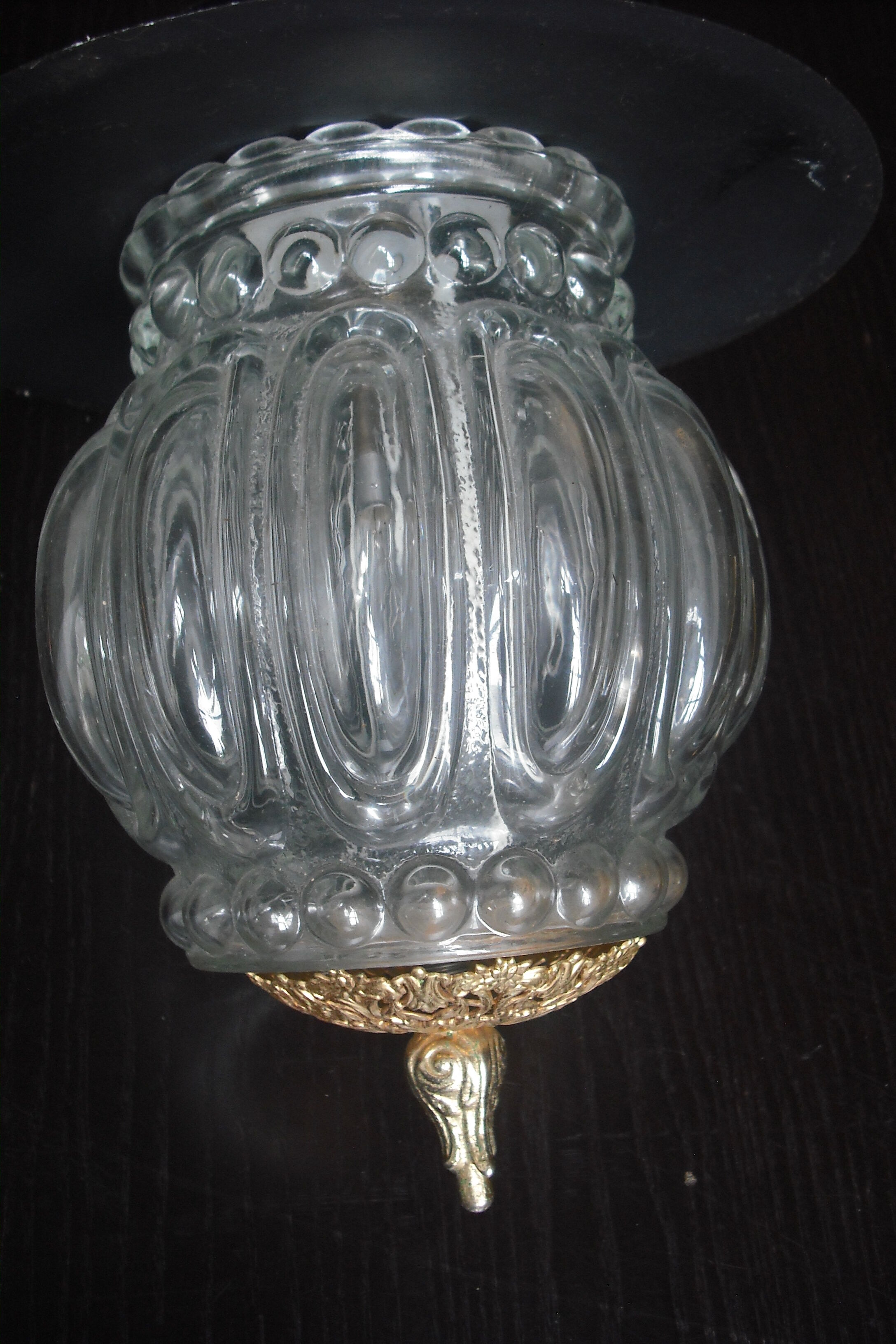 Suspension verre moulé 1930