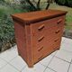 Commode en osier vintage