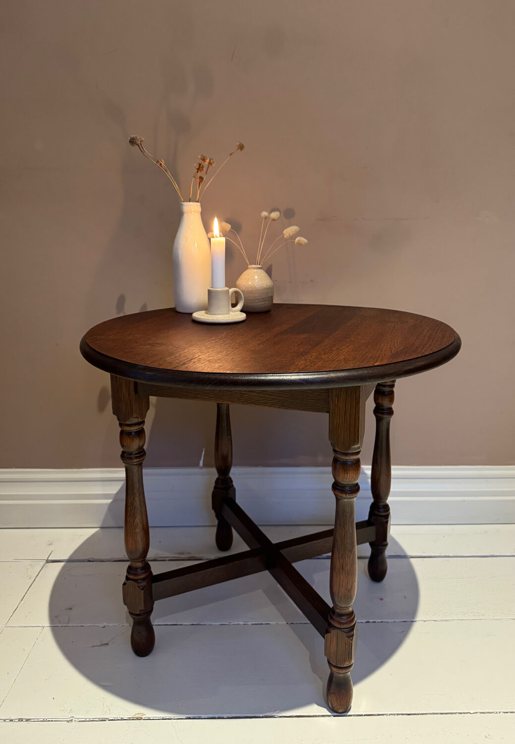 Oak side table