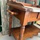 Wood and marble washstand – late 19th century