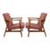 Paire de fauteuils vintage rose poudré 1970 moderne scandinave 