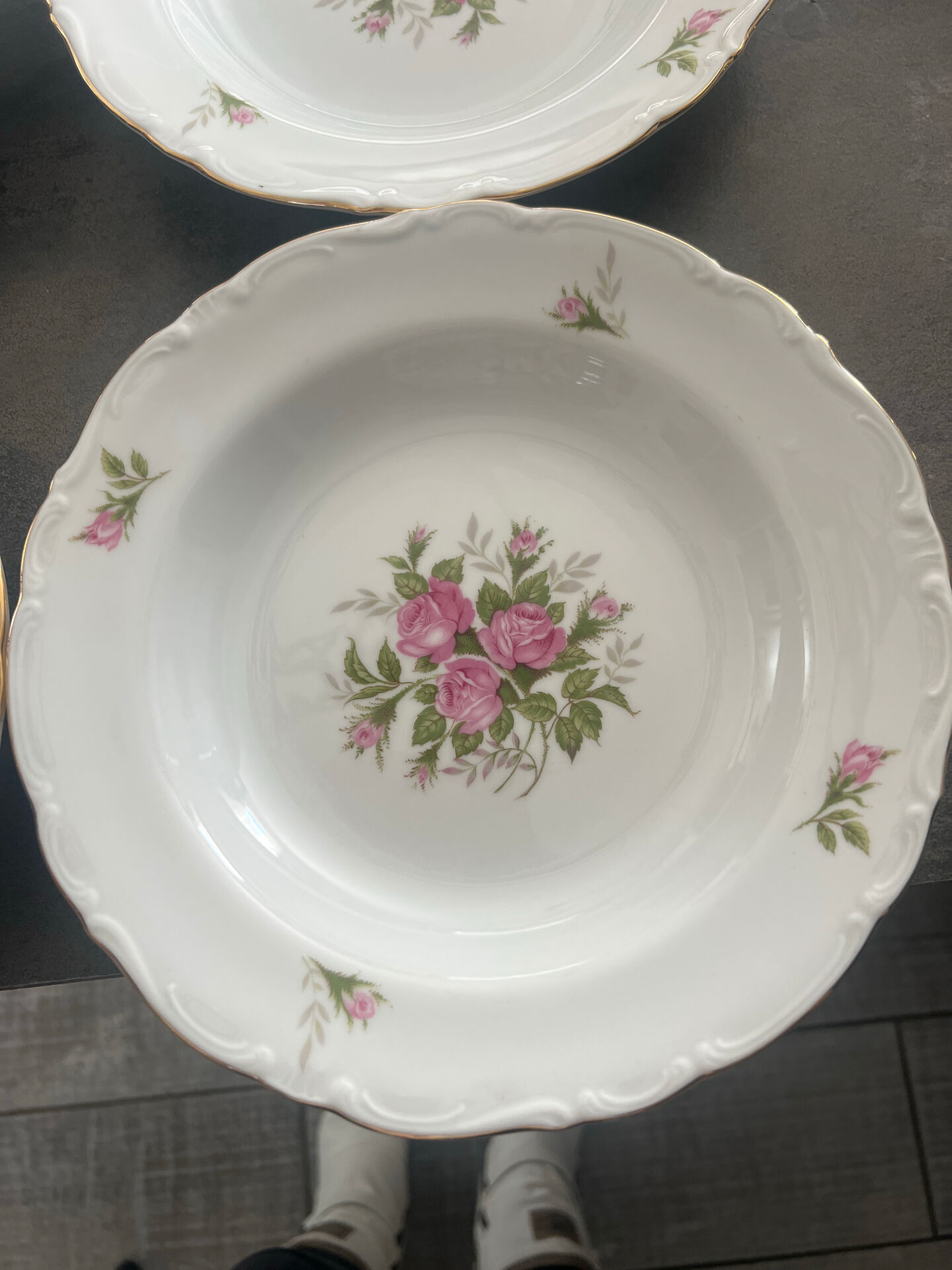 Set of 6 deep plates, Winterling