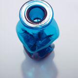 Vase en verre bleu Holmegaard