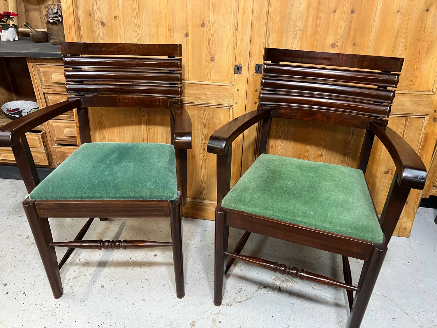 Pair of Gaston Poisson armchairs