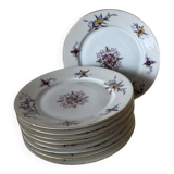 9 porcelain dessert plates