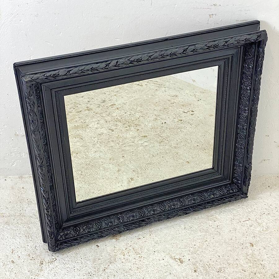 Black Louis XVI style mirror