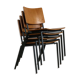 Ensemble de 10 chaises industrielles