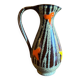 Vase vintage marron Brigitte France des années 1960