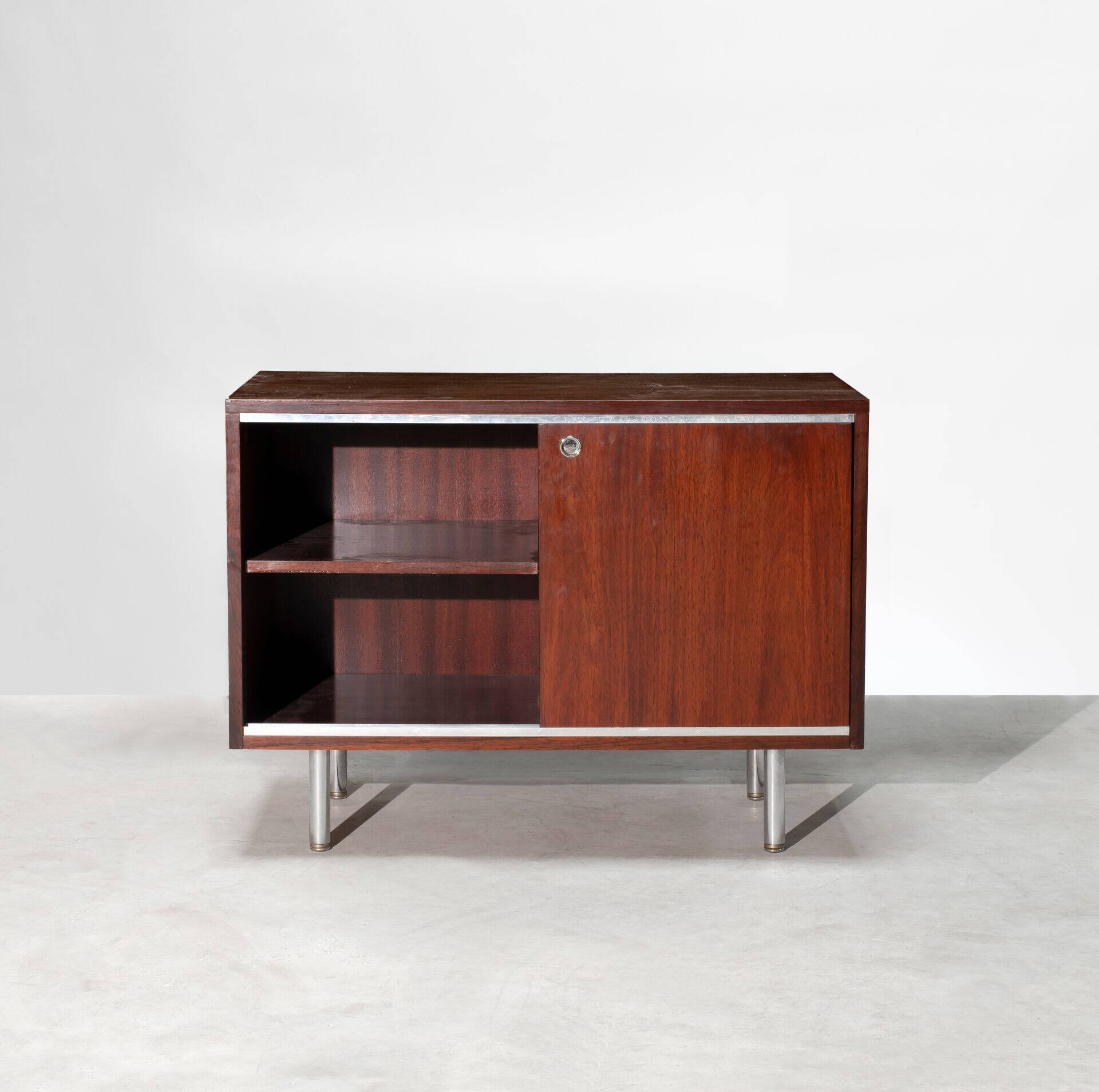 Rosewood sideboard with sliding doors, George Nelson, Herman Miller